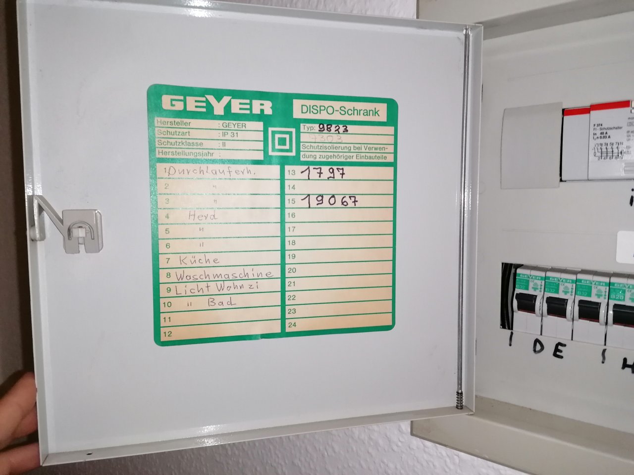 1.OG-links Stromkasten Wohnung 1.OG-links Stromkasten Wohnung