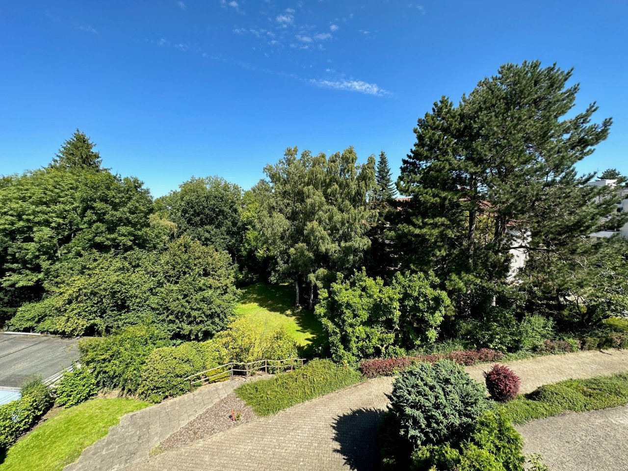 Ausblick vom Balkon hinten Ausblick vom Balkon hinten