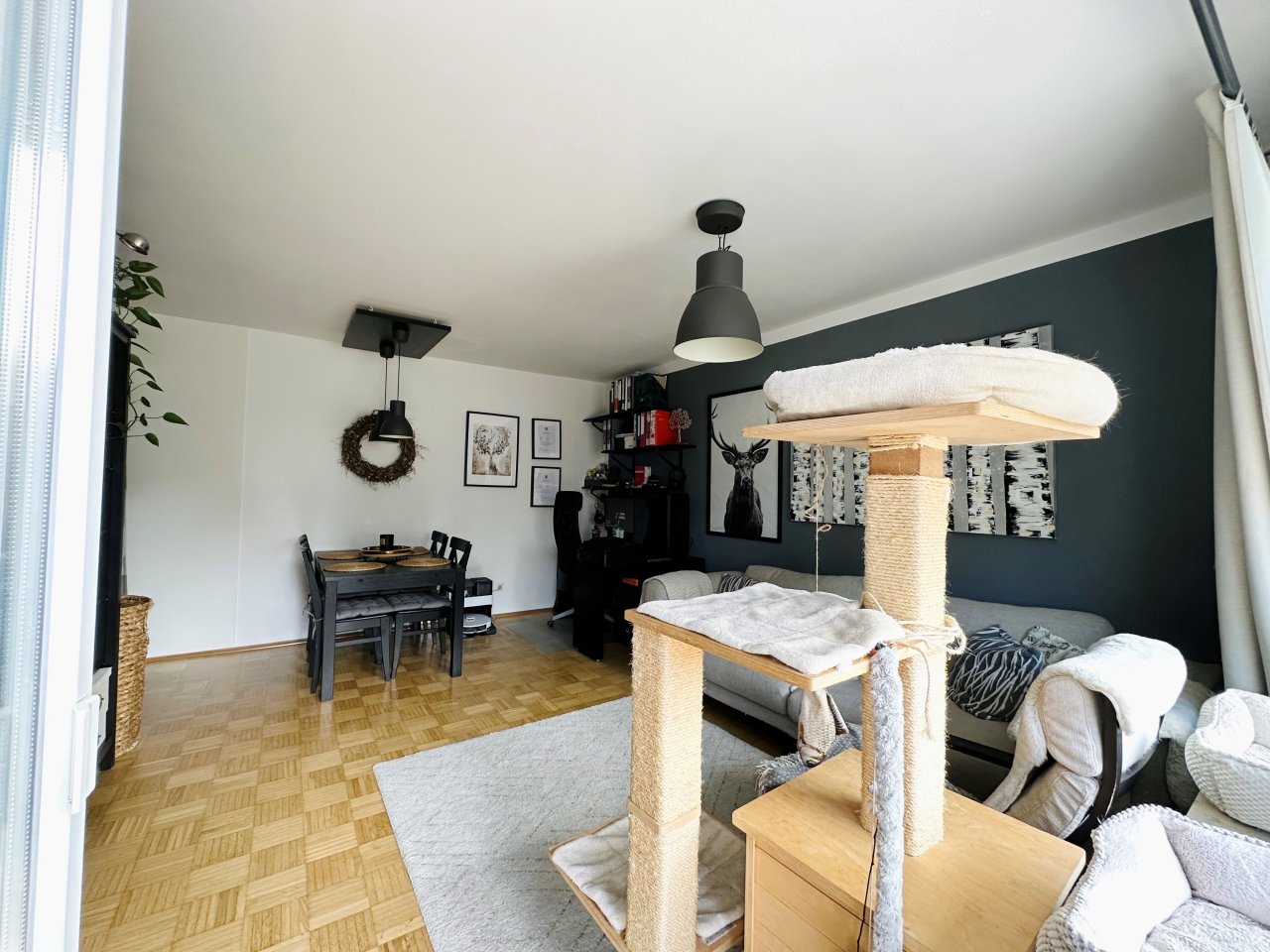 Blick Loggia ins Wohn-Esszimmer Blick Loggia ins Wohn-Esszimmer
