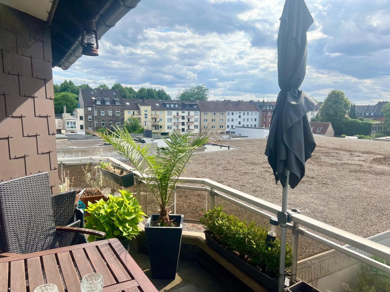 Aussicht vom Balkon 